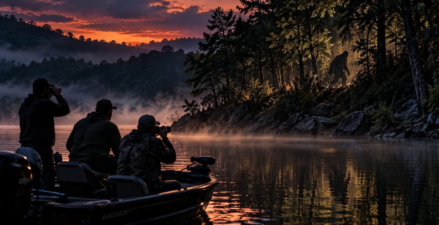 Fishermen Photographed Something Walking Along Table Rock Lake