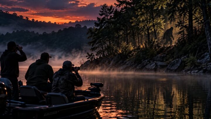 Fishermen Photographed Something Walking Along Table Rock Lake