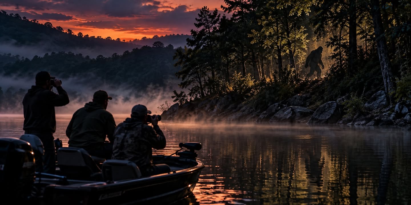 Fishermen Photographed Something Walking Along Table Rock Lake