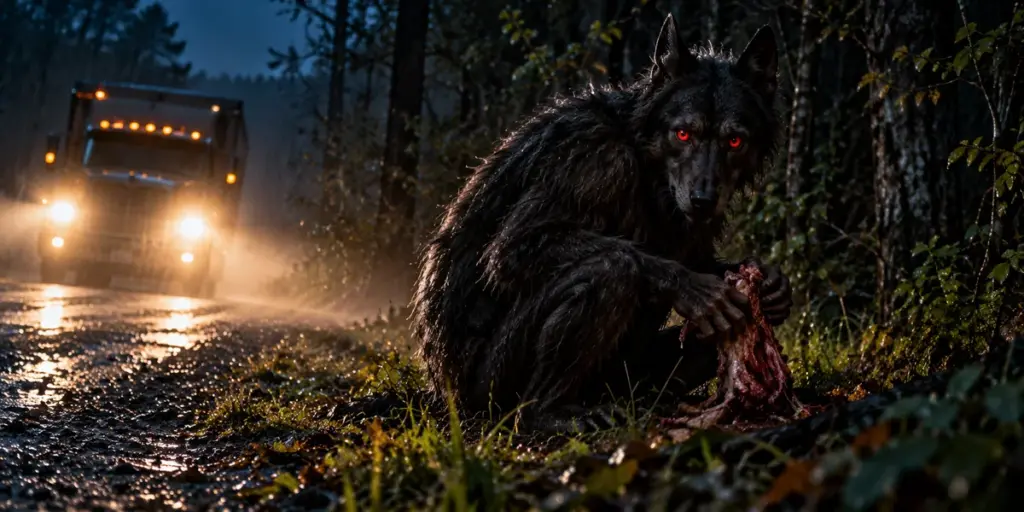 The Dog-Headed Thing Beside the Road Had Hands Instead of Paws