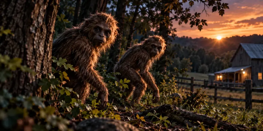 She Sneezed, and Two Small Hairy Figures Turned to Look at Her