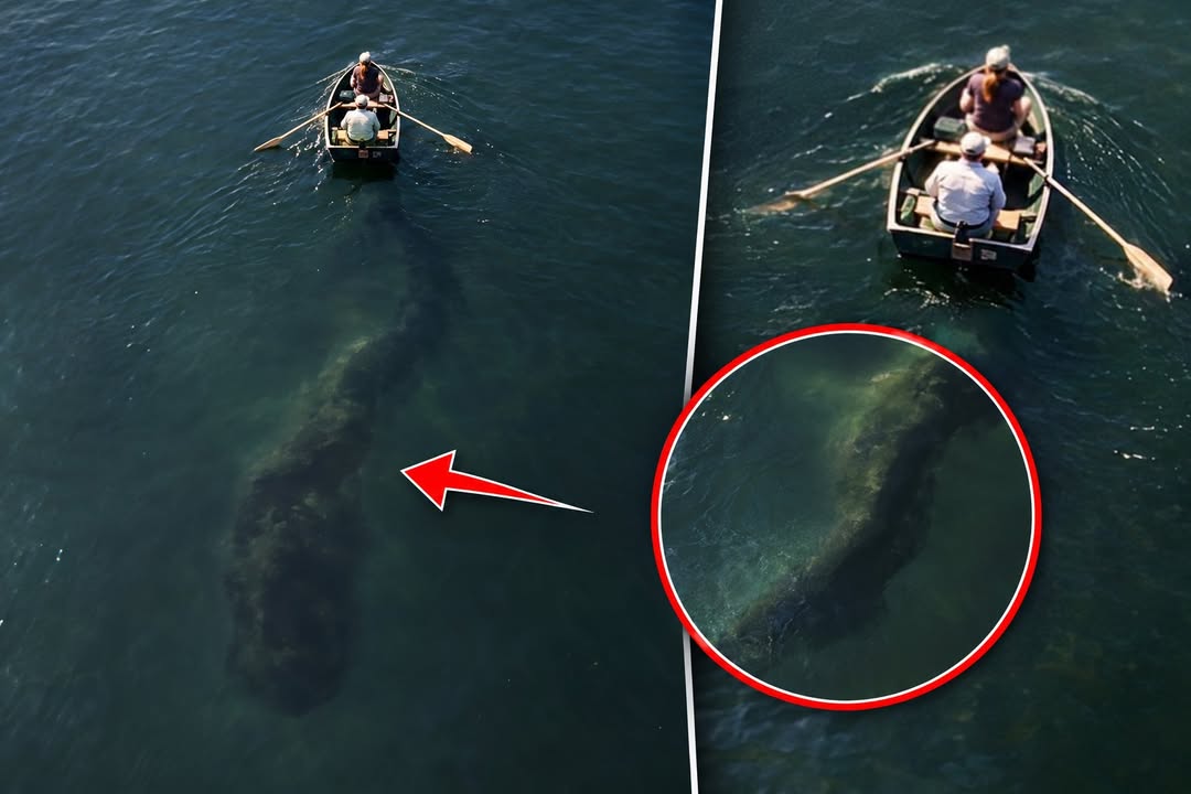Their Drone Filmed Something Behind the Boat